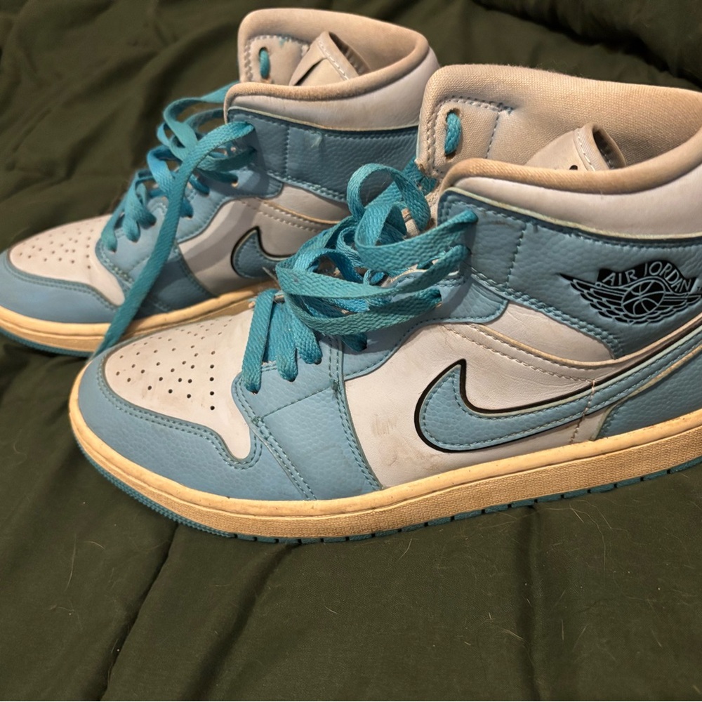 Nike Air Jordan Blue and White Sneakers-NO BOX